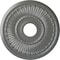 Ekena Millwork Melonie Ceiling Medallion (Fits Canopies up to 6 3/8"), Hnd-Painted Silver, 16"OD x 3 5/8"ID x 3/4"P CM16MLSLS - alternate 1